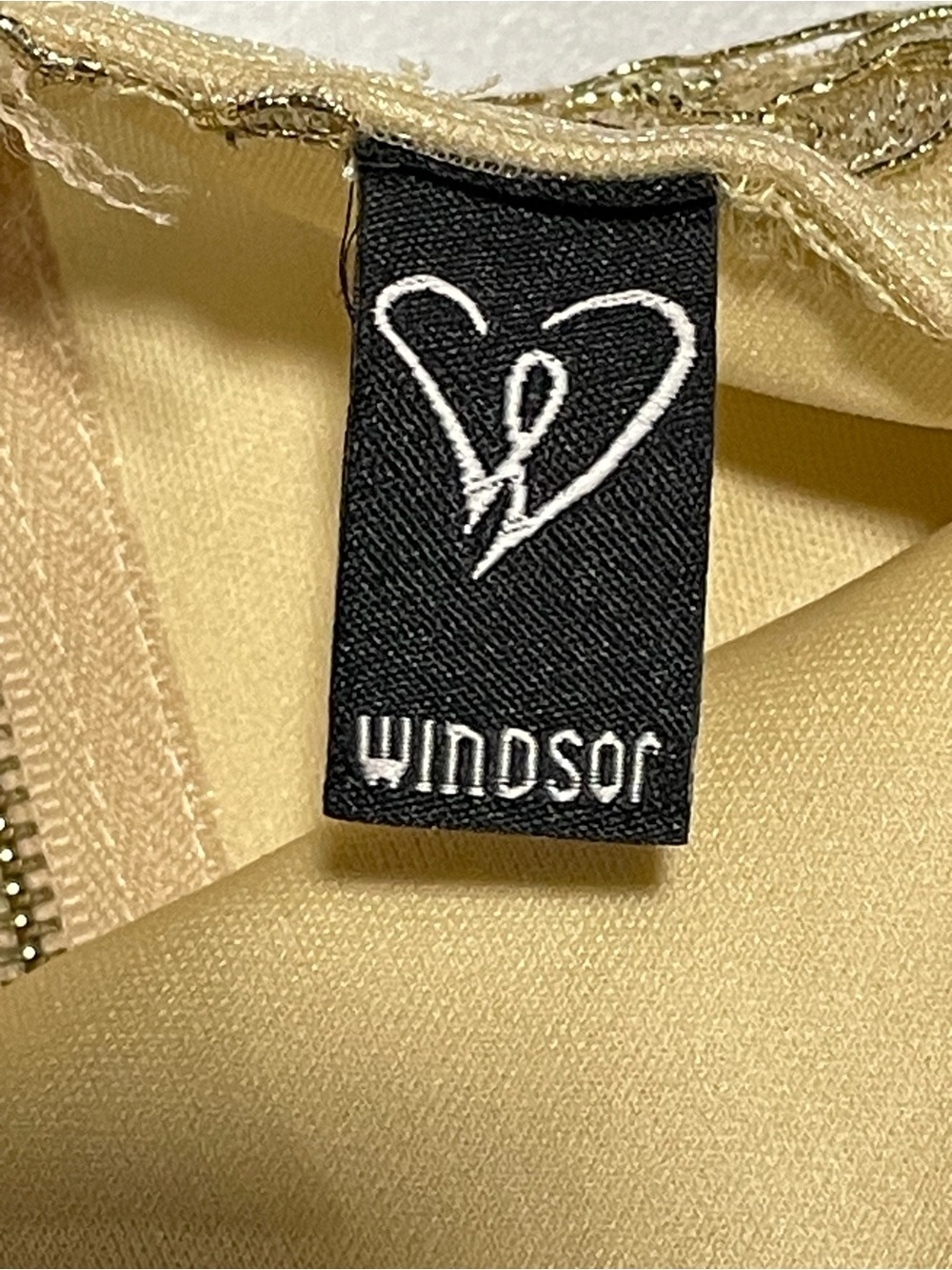 Windsor Bodycon Womens XS? Lace Embroidered Slip Dress Scalloped V-Neck No Tag - Picture 10 of 12